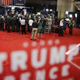 The media in the “spin room” at Longwood University, Farmville VA. Photo via AP.